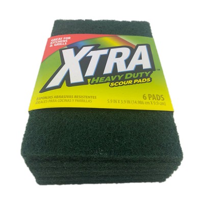 XTRA SCOURING PAD 6CT/PACK